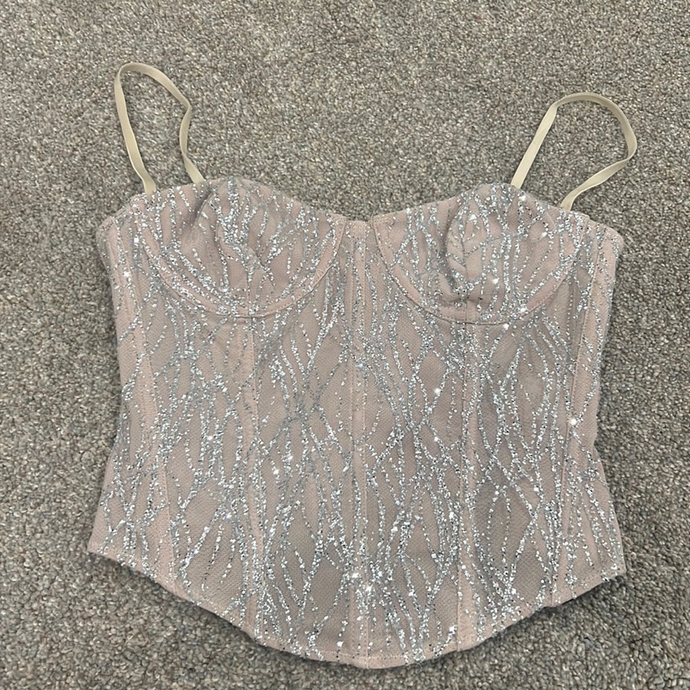 NEW! White Fox corset top
